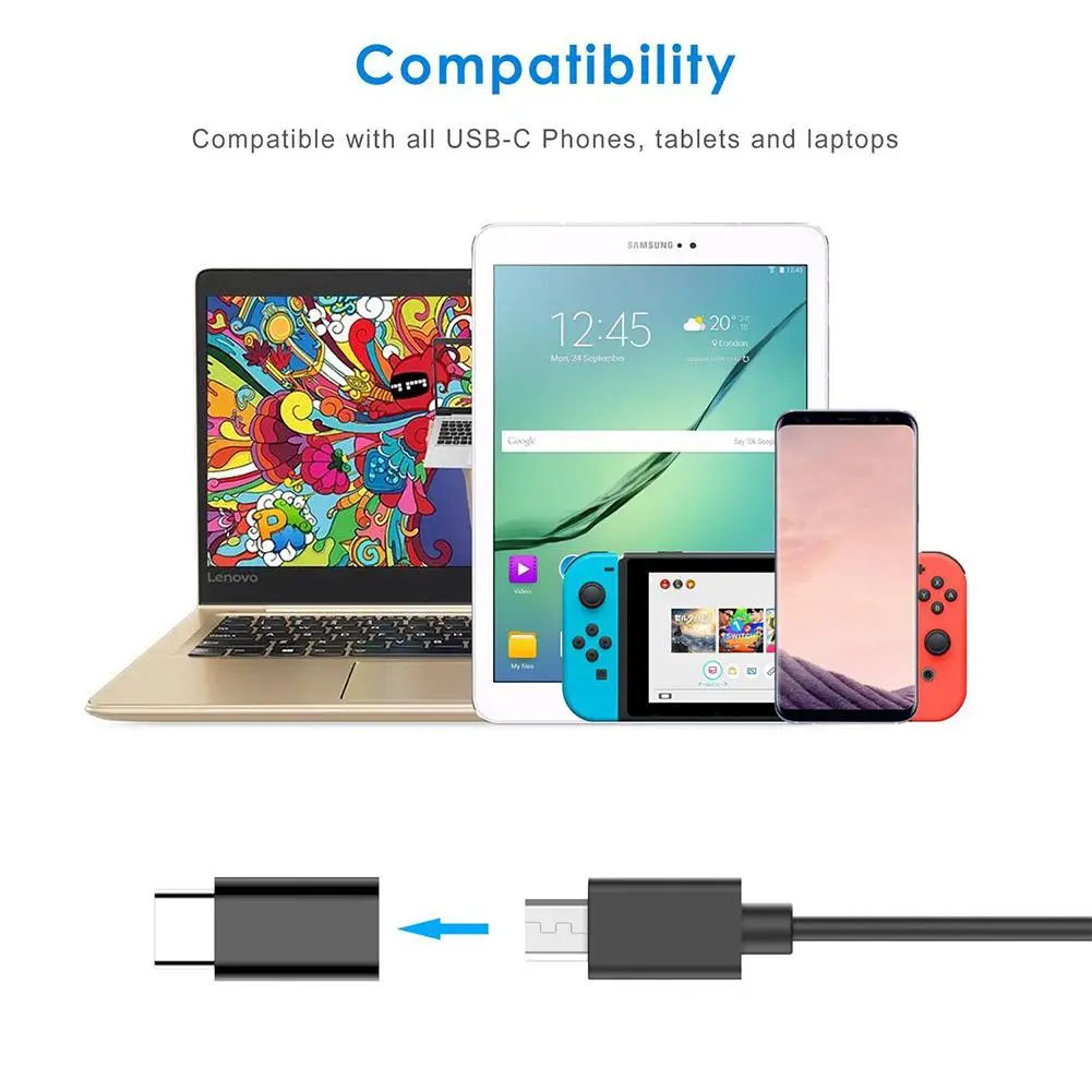 EastVita 2 шт микро USB к Type c адаптер 3 0 сплиттер для передачи данных и быстрой