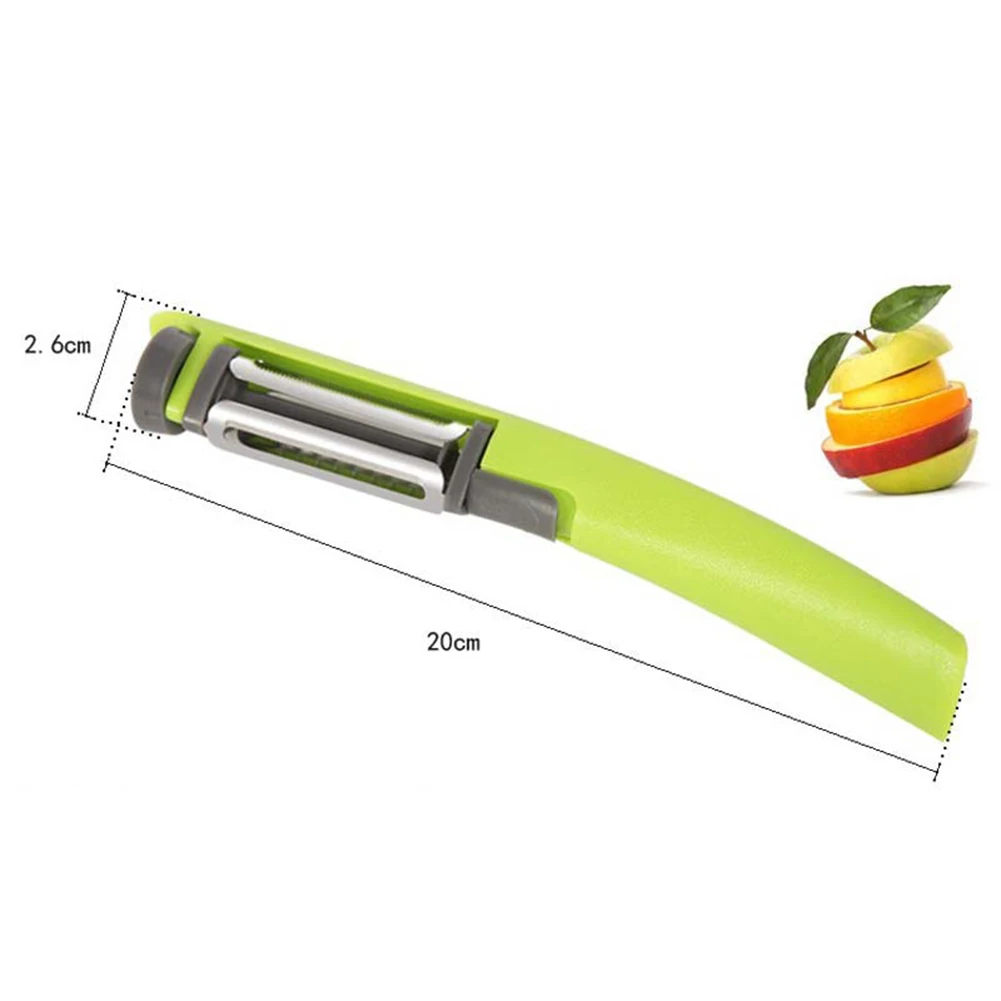 3 In1 Rotating Peeler Vegetable Grater Stainless Steel Apple Potato Peelers Fruit Cutters Kitchen Gadget Free Shipping