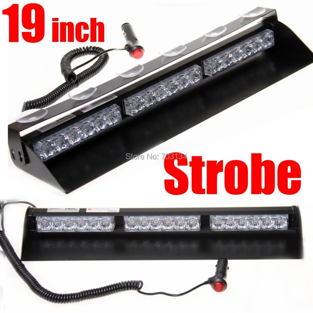 18 LED 19inch Car Dash Windshield Led police light bar Firefighter EMS Emergency warning