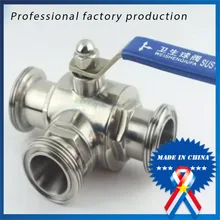 2 дюйма с ручным управлением внешний трехходовой шаровой клапан