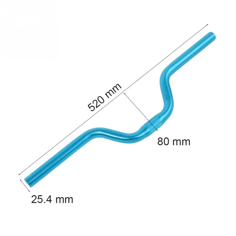 25,4x520 мм алюминиевый сплав, велосипедный стояк, руль для горной дороги, руль для велосипеда, фиксированная передача, стояк, руль, запчасти для велосипеда - Цвет: Синий