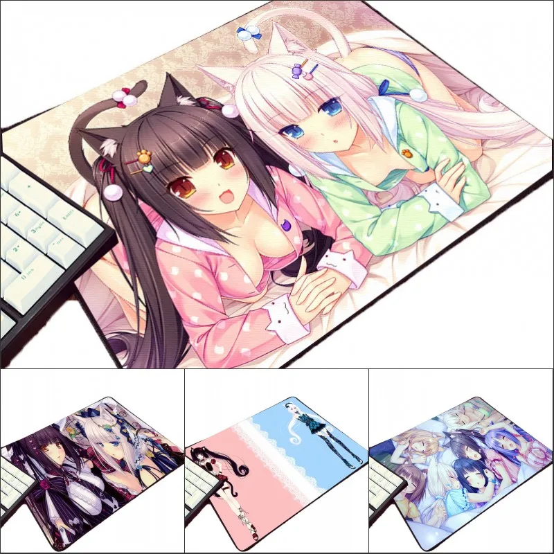 Mairuige ACG анимационная игра милые девушки Chocola Nekopara коврик для мыши горячие аниме игры узор так мило аниме девушки кошка ПК Настольный коврик