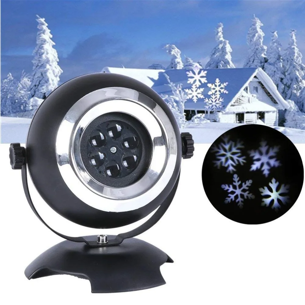 

Home Decoration Light Snowflake Patterns LED Landscape Projector Landscape Lights For Christmas US EU UK Plug