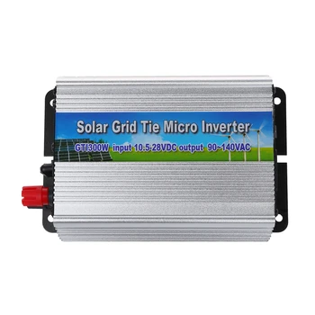 

300W Solar Grid Tie Inverter with LED Display (10.8-28V DC, 90-140V AC, 88-95% efficiency)