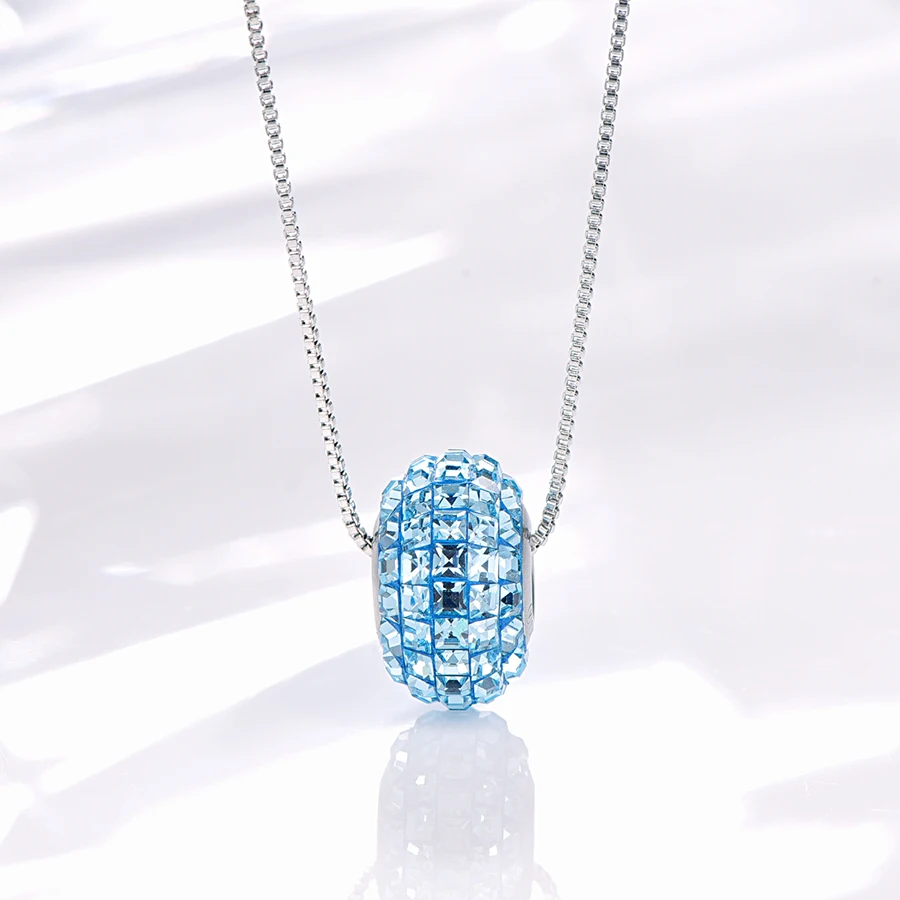 Оригинальные кристаллы Swarovski, Круглый бисер, ожерелье для женщин, новинка, модное элегантное ожерелье, вечерние ювелирные изделия, подарок для мамы