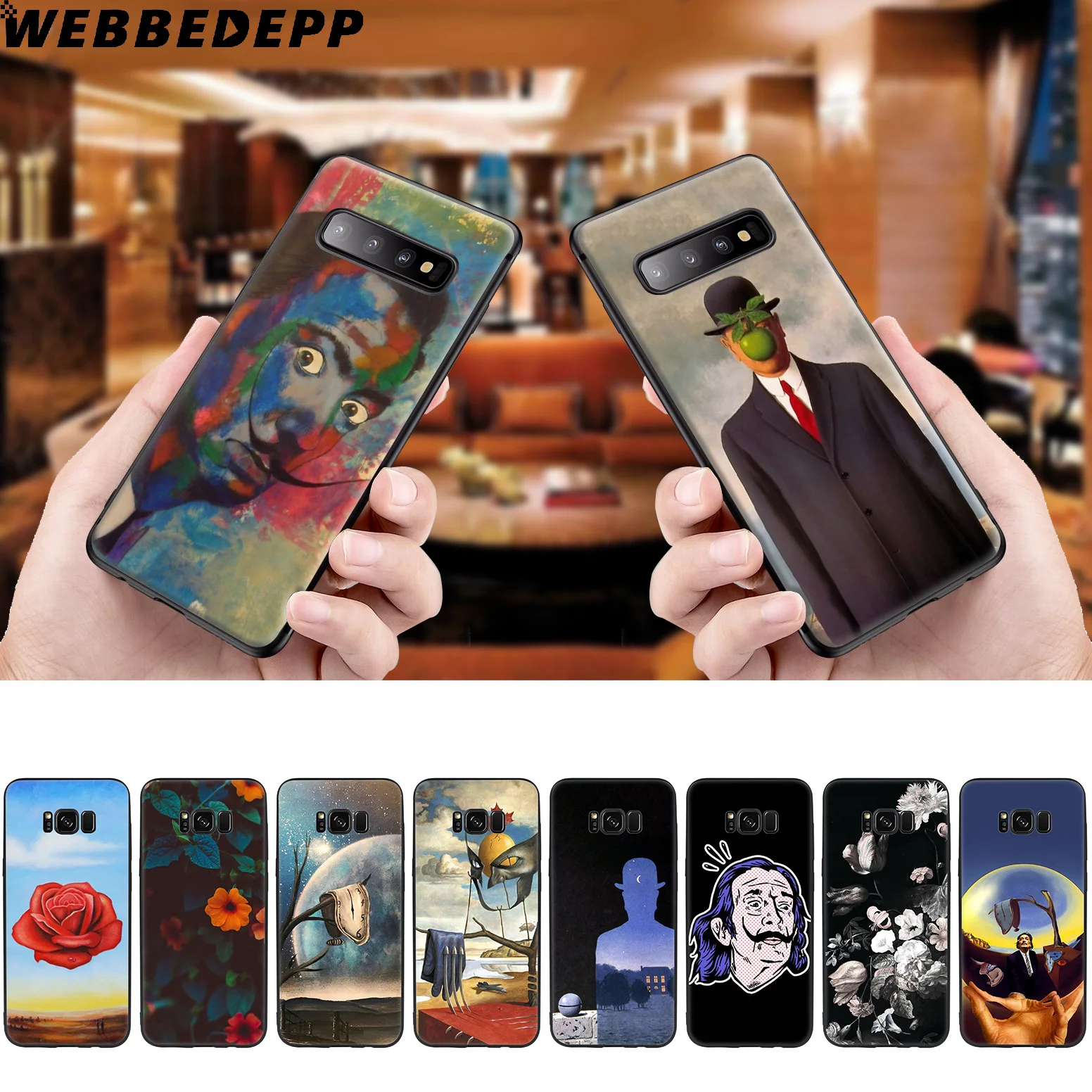 WEBBEDEPP Alvador Dali мягкий чехол для Samsung Galaxy S10 S10e S9 S8 Plus S7 S6 Edge &amp J6 2018 Note 10 9 8 |