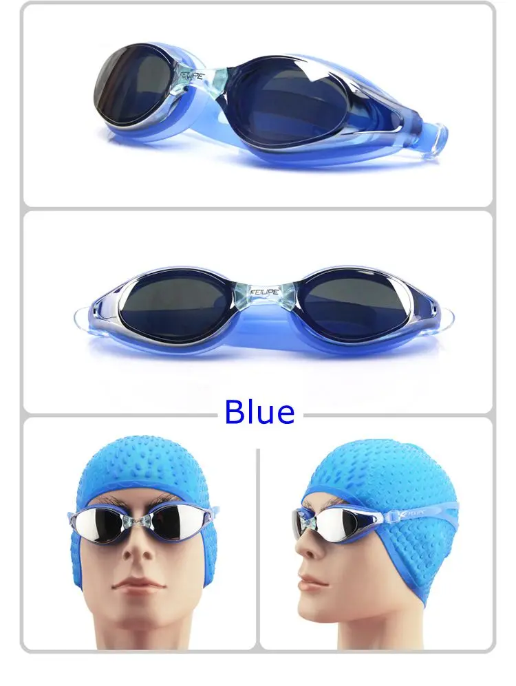 Очки для плавания профессиональные очки с покрытием для бассейна водонепроницаемые радиационные защитные противотуманные очки УФ