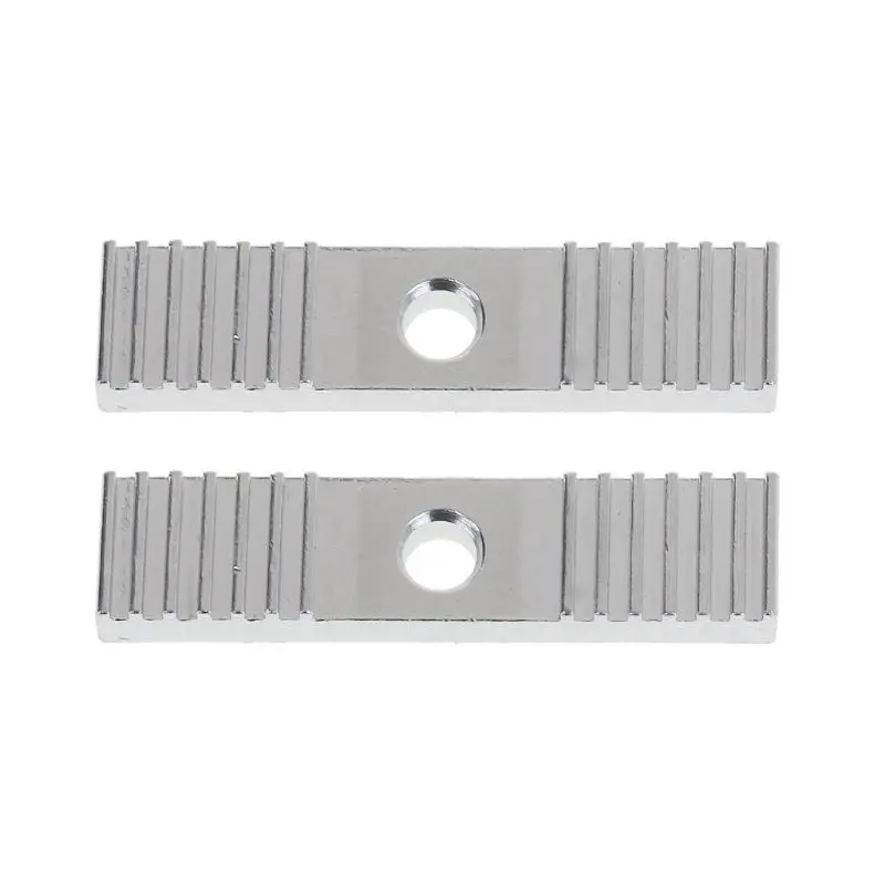 

2Pcs Aluminum Alloy Tooth Pitch 2mm Aluminum Sheet Reprap GT2 Timing Belt Fixing Piece Clamp Fixed Clip 9*40mm CNC For Print