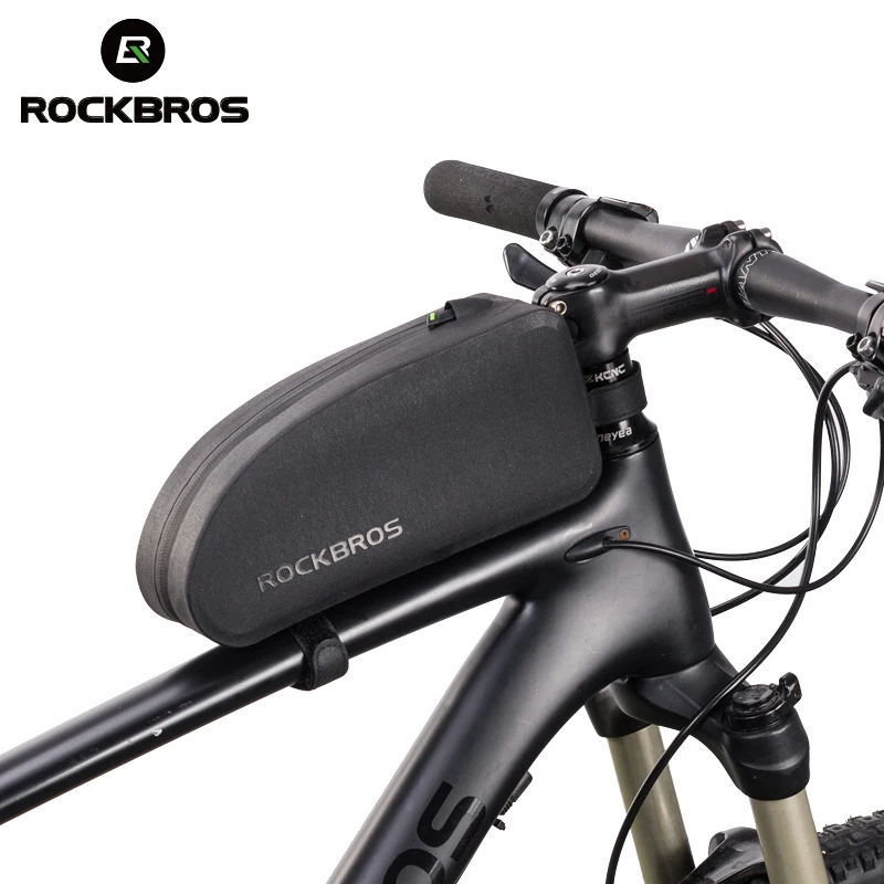 Rockbros Cycling Bike Bag MTB Folding Bike Frame Handlebar Bag Waterproof Black