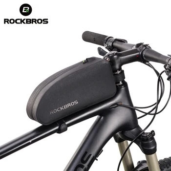 

ROCKBROS Bicycle Bags MTB Road Cycling Front Tube Bag Waterproof Portable Storage Handlebar Carry On Frame Bike Bag Accessories