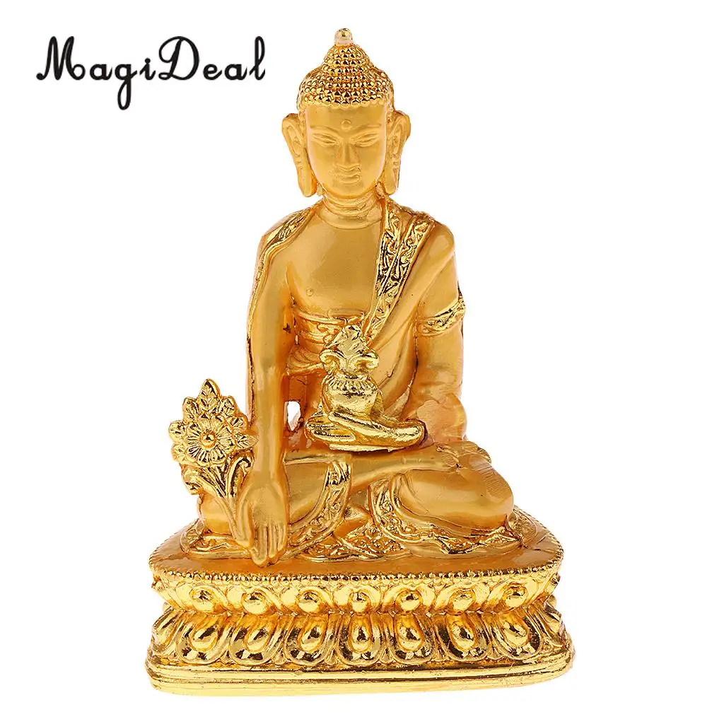 Meditation Buddha Statue Religion Sculpture Buddhist Pharmacist Figurine Bless Family Home Efficacious Protection