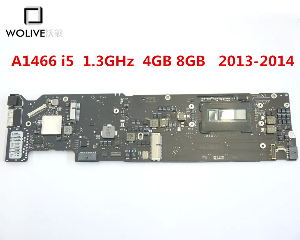 100% Tested Logic Board for MacBook Air 13 A1466 2013 2014 i5 1.3GHz 4GB 8GB RAM LogicBoard 820-3437-A / B