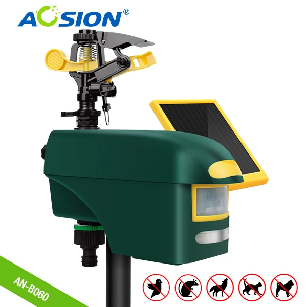 

To Rico Lie Aosion Smart Home Garden Multifunctional Sprinkler PIR flashing solar power outdoor deer birds dog fox repeller