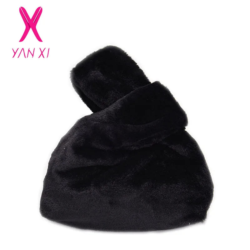 YANXI Новый 2018 Для женщин из искусственного меха норки Сумки клатч роскошные