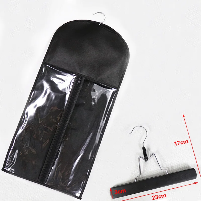 Stock 1 Set Black Hair Extension Carrier Storage Suit Case Bag and