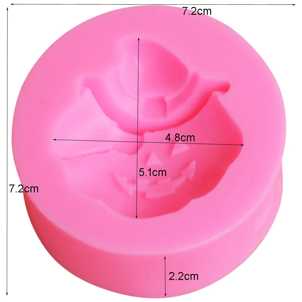 M2029 силиконовая форма на Хеллоуин 3D Тыква ремесло художественное мыло формы смола глина свеча форма DIY Сахарная паста шоколадная кондитерские формы
