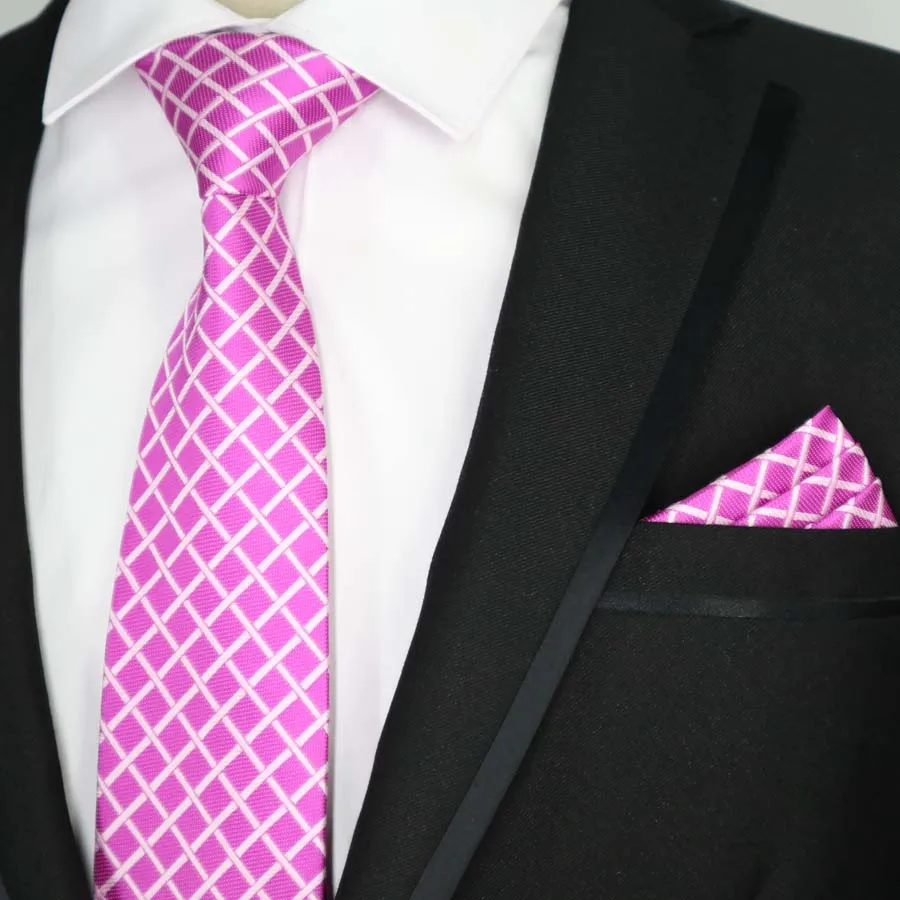 61 цвет, различные мужские галстуки, классические, полиэфирные, шелковые, вечерние, свадебные, цветочные галстуки в полоску комплекты носовых платков, карманные, квадратные Галстуки, набор - Цвет: T-202
