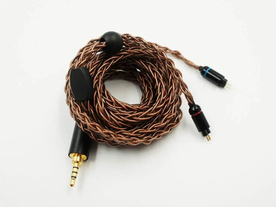 OCC 8 жильный 19 Плетеный MMCX/2pin 0 78 мм Hi Fi аудиофил IEM наушники вкладыши кабель для