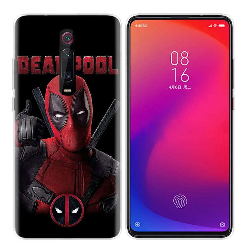 Силиконовый чехол для Xiao mi Red mi K20 Pro K20Pro Note 5 6 7 7A 6A mi A2 A1 8 Lite 9 S2 Pocophone F1 Deadpool Dead Pool Funny