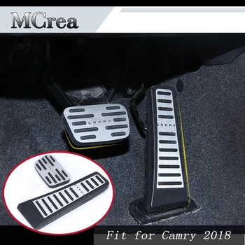

MCrea 2x Car Styling for Toyota Camry XV70 2017 2018 Stickers Interior Car Accelerator Gas Brake pedal Clutch Pedal Accessories