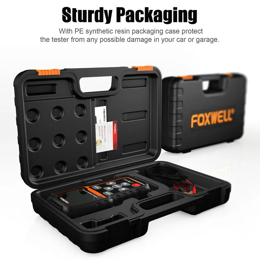 Foxwell BT705 12 В 24 в автомобильный тестер для аккумулятора система диагностический
