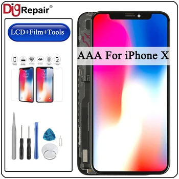 AAA For iPhone X LCD Display Touch Screen Digitizer Assembly Replacement Part for iphone x lcd touch screen For iPhone X display