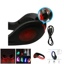 Горячая Распродажа Спорт бег безопасности USB led обувь клип световой Светоотражающие без скольжения зажимы ASD88