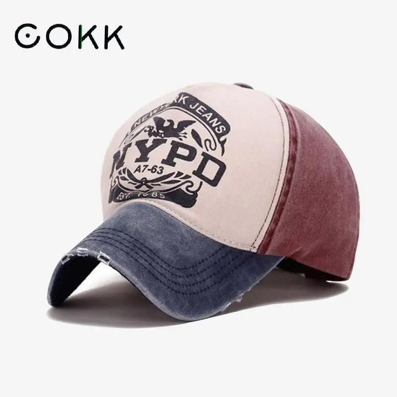 

COKK Baseball Cap Women Snapback Hats For Men Trucker Cap Female Male Sun Visor Patch 5 Panel Sport Cap Vintage Gorra Dad Hat
