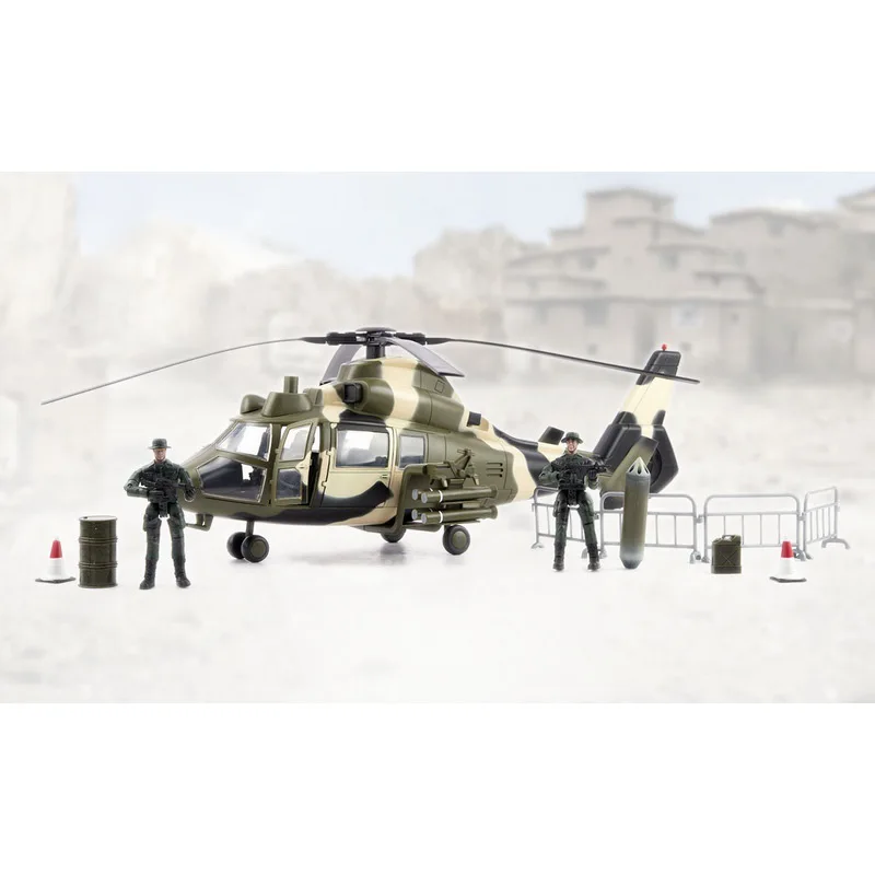 

1/18 World Peacekeepers AERIAL ROCKET HELICOPTER soldier action figures Military model toy anime figure kids toys for children