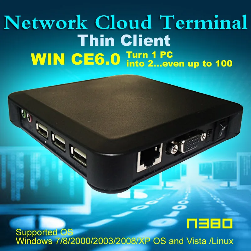 

N380 ( TS660 ) MINI PC Wireless ARM11 Win CE 6.0 OS Network Cloud Terminal Thin Client Net Computer Computer Sharing