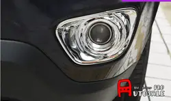 ABS Chrome передние противотуманные свет лампы Крышка отделка 2 шт. для Jeep Компасы 2014-2015
