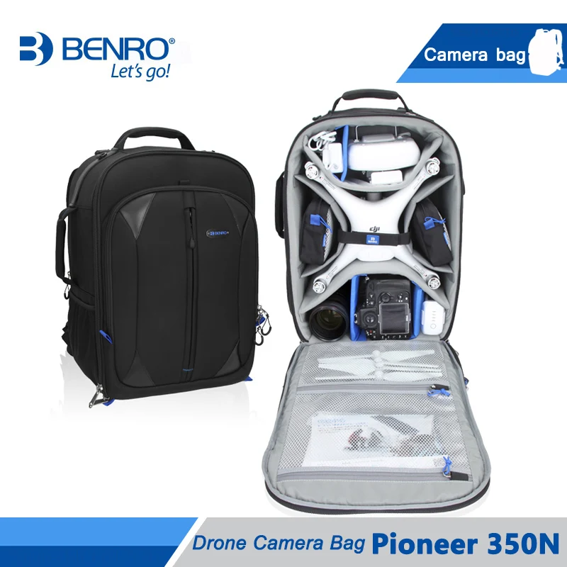 

Benro Pioneer 350N Drone Camera Bag For Phantom3/4 Professional Drone Backpack Bags Large Size Soft Bag Free Shipping