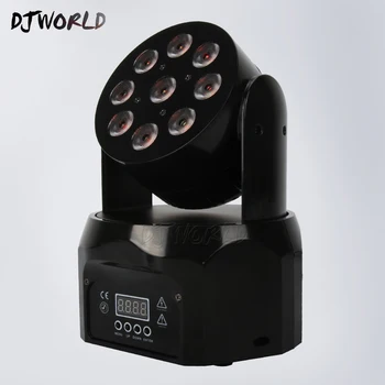 

4pcs/lot LED Wash 9x8W RGBW 4IN1 Moving Head 10/12CH DMX512 Stage Effect Lighting Good For DJ Disco Birthday Party Bar And Clubs