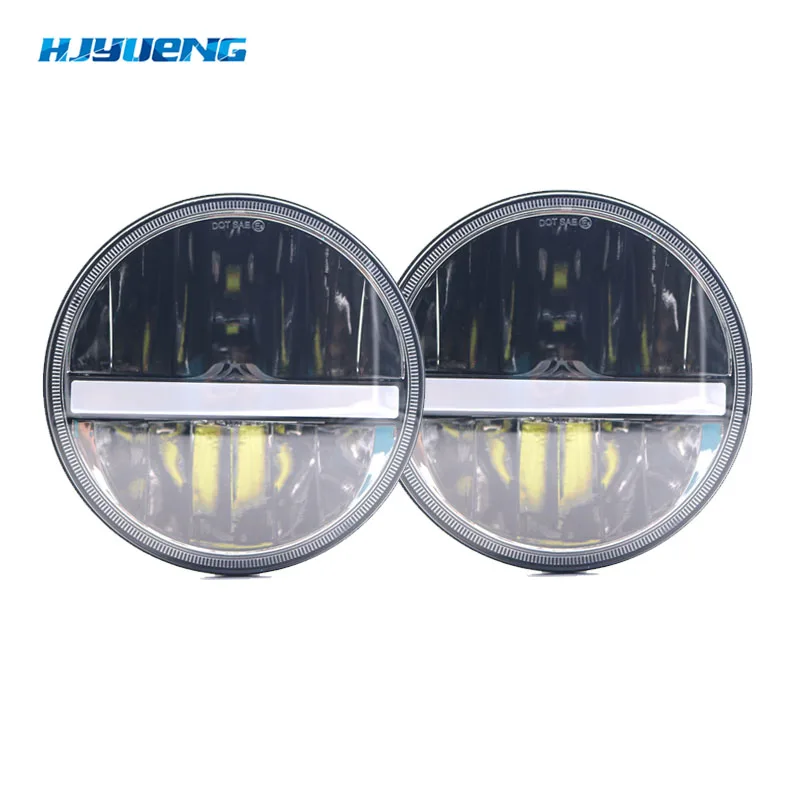 HJYUENG 36wFor Nissan Patrol Y60 Hummer H1 H2 Patrol Y60 7inch Round LED Headlight For Jeep