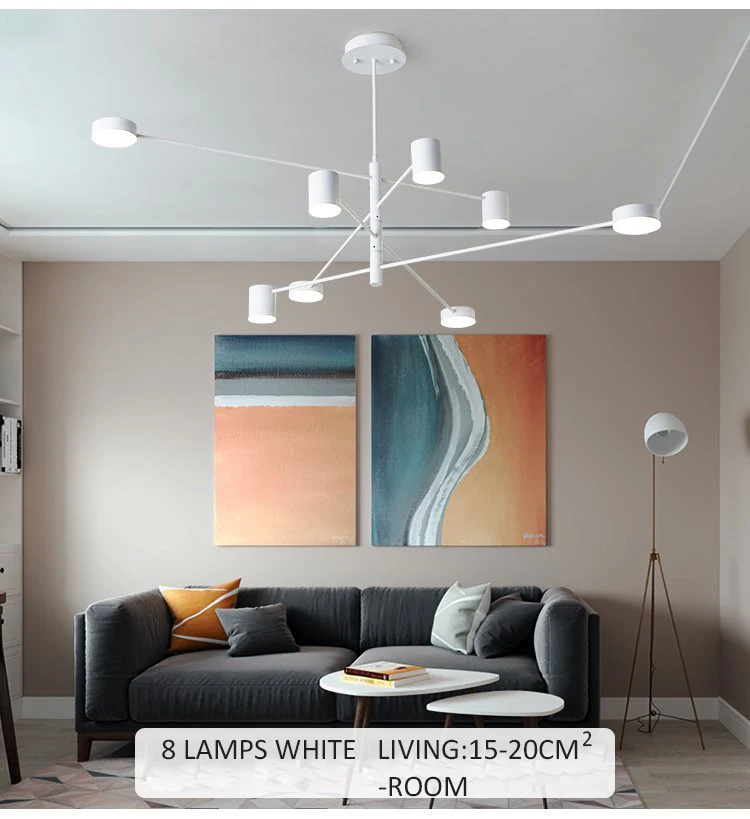

Modern Fashion Black Gold White Long Led Ceiling Suspended Chandelier Light Lamp for Hall Kitchen Living Room Loft Bedroom