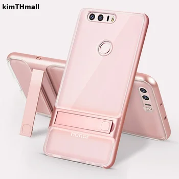 

Case For Huawei Honor 8 Cover fundas honor 8 shock proof TPU Transparent Stand Soft case For Huawei Honor 8 coque case kimTHmall
