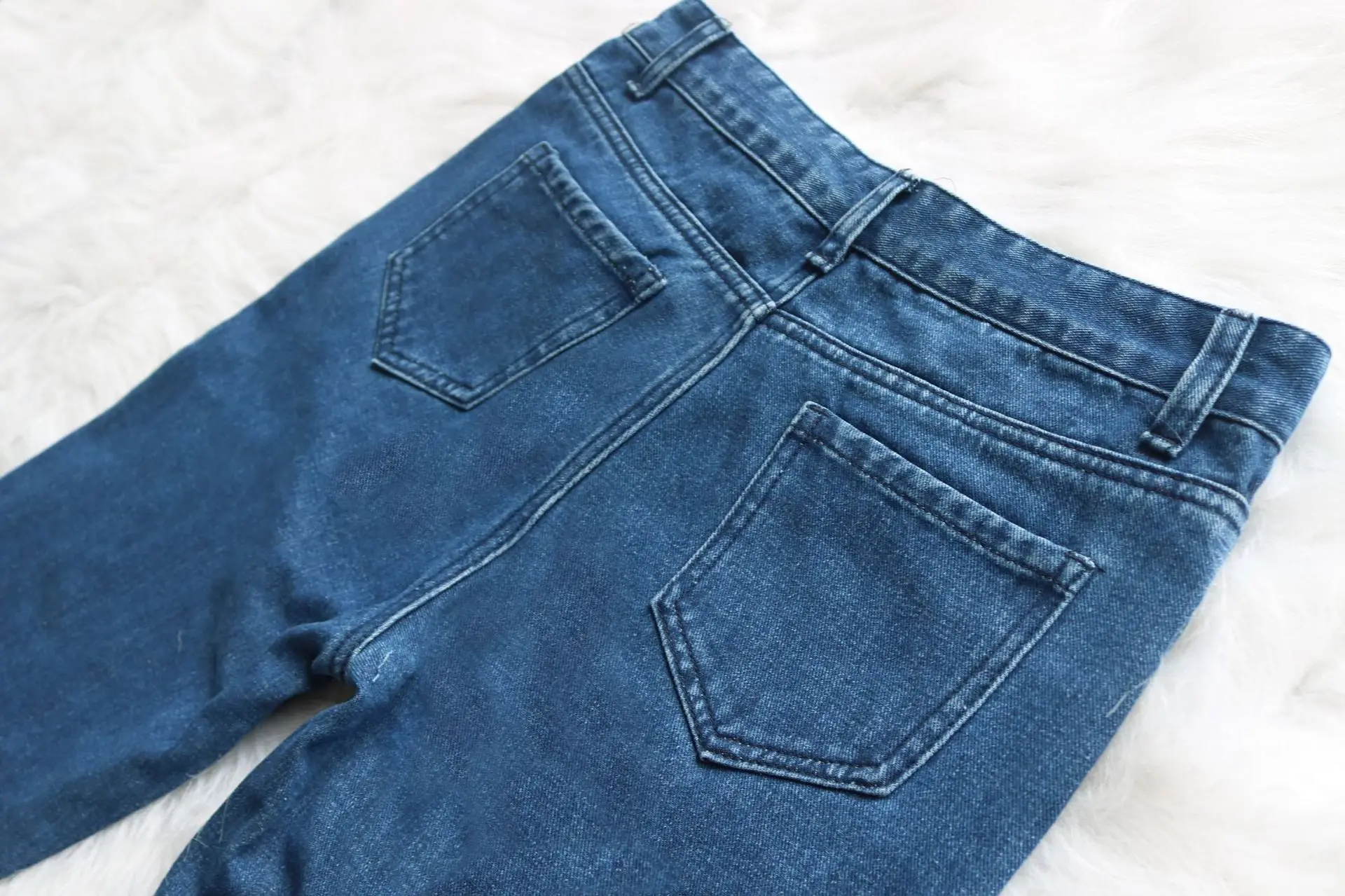 Отверстие Рваные джинсы для Для женщин модные женские Леггинсы для йоги из плюс Размеры брюк уличная Женская хорошо тянется джинсовые