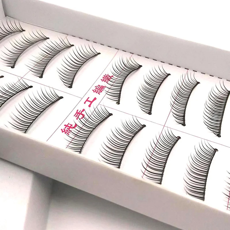 

10 Pairs 3D Natural Long Black Cross False Eyelashes Volume Fake Eye Lashes Extensions Makeup Tools cosmetic