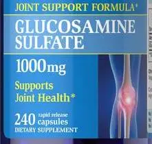 

Pride Glucosamine Sulfate 1000 mg/240 Promotes Healthy Joints Supports Cartilage Maintenance