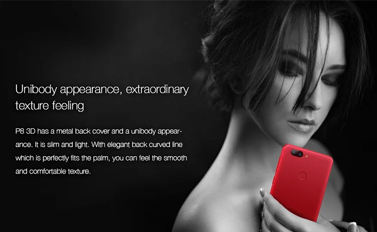 ELEPHONE P8 3D 4GB RAM 64GB ROM MTK6750T 1.5GHz Octa Core 5.5 Inch Glasses-free 3D Sharp FHD Screen Dual Camera Android 7.0 4G LTE Smartphone