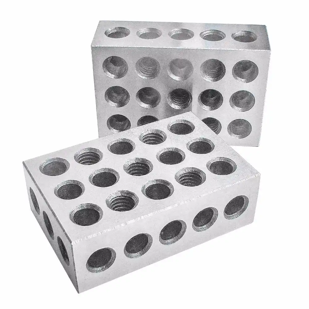 1 Set Of 2 Blocks 4-5-6 Hardened Tool Steel And Precision Ground Metal Blocks