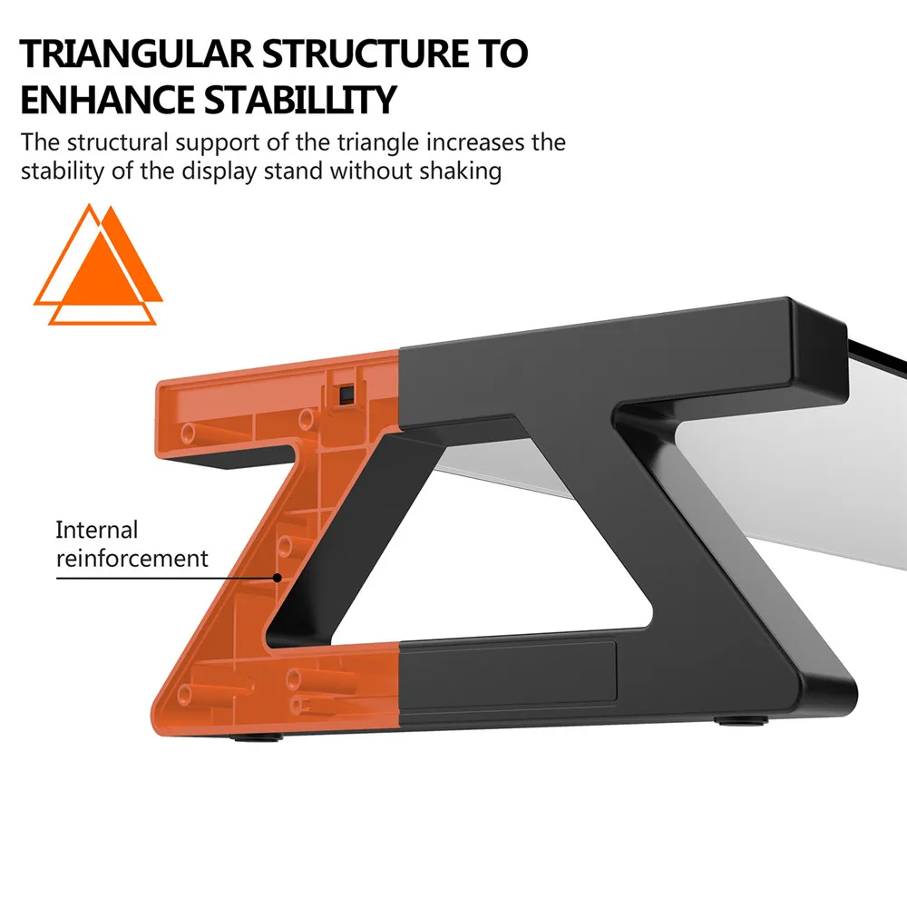 Aluminum Alloy Monitor Stand Space Bar Dock Desk Riser with 4 USB Ports for iMac MacBook Computer Laptop Below 20Inch