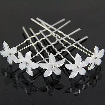 

2019 New 10/ 20Pc/Set Women Crystal Rhinestone Flower Hair Pins Clips Wedding Bridal Barrettes Hairpins Hair Styling Accessories