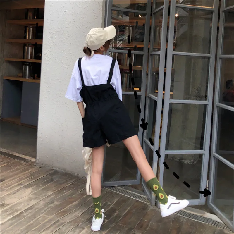 Set casual loose short-sleeved T-shirt tops + stylish wide-leg strap shorts suit Women Drawstring High Waist Fashion Female Set casual loose short-sleeved T-shirt tops + stylish wide-leg strap shorts suit Women Drawstring High Waist Fashion Female