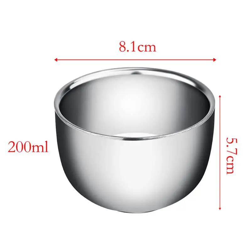Кофейная чашка 120/200 мл, двойной слой, нержавеющая сталь, теплоизоляция, молоко, сок, лимон, чашка, кофе, чай, прочное Мыло для бритья, чашка