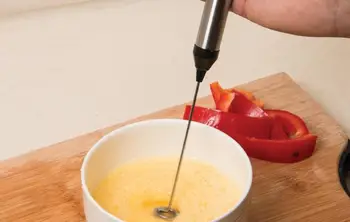 

Adoolla Stainless Steel Electric Milk Frother with Bracket Hand Whisk Foam Maker Kitchen Supplies