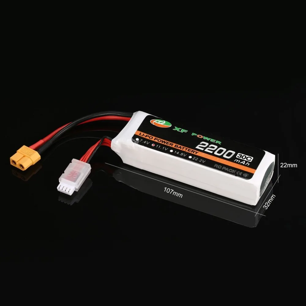 Аккумуляторная батарея XF POWER 11 1 В 2200 мАч 30C 3S 3S1P Lipo XT60 для радиоуправляемого FPV