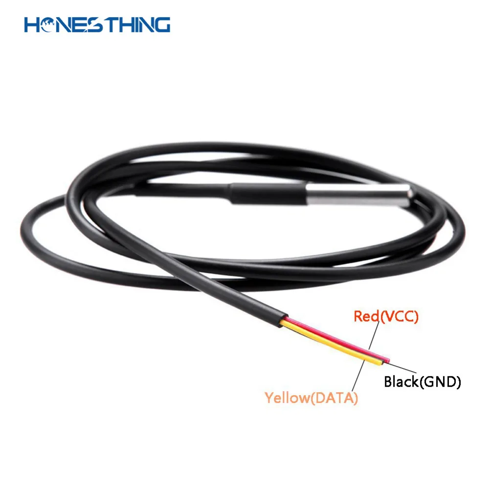HonesThing DS18B20 Temperature Sensor Waterproof Temp Transducer Thermometer Probe for Refrigerator,Alarm System,Remote Monitor 3