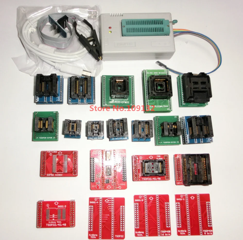 TL866II PLUS USB Programmer EEPROM FLASH AVR MCU PIC ICSP SPI in