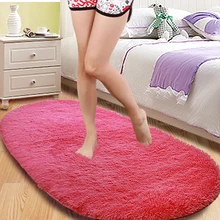 Новое поступление моющийся милый Овальный пол коврик для дома гостиная кофе Настольный коврик спальня комната прикроватная Подушка кровать передний коврик